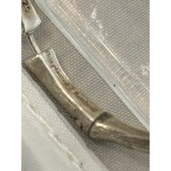 John Hardy Sterling Bamboo Collection 1.5” HOOP (38mm) EARRINGS 10g - Picture 6 of 6